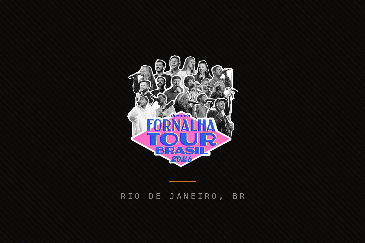 Fornalha Tour 2026 — Rio de Janeiro