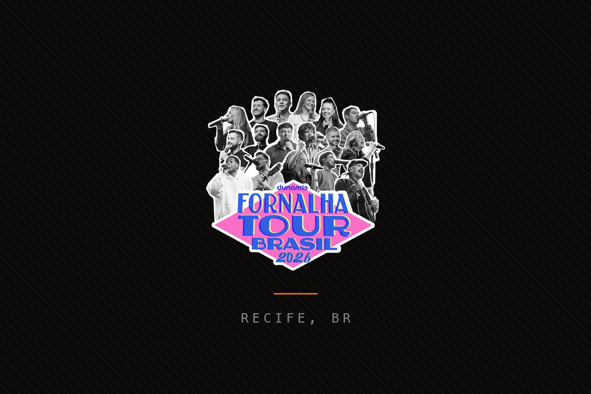 Fornalha Tour 2026 — Recife